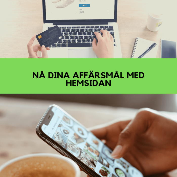 Hemsida medium med webshop